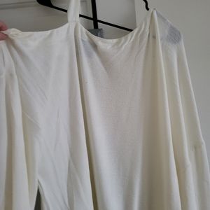 Womens long sleeve one side cold shoulder top